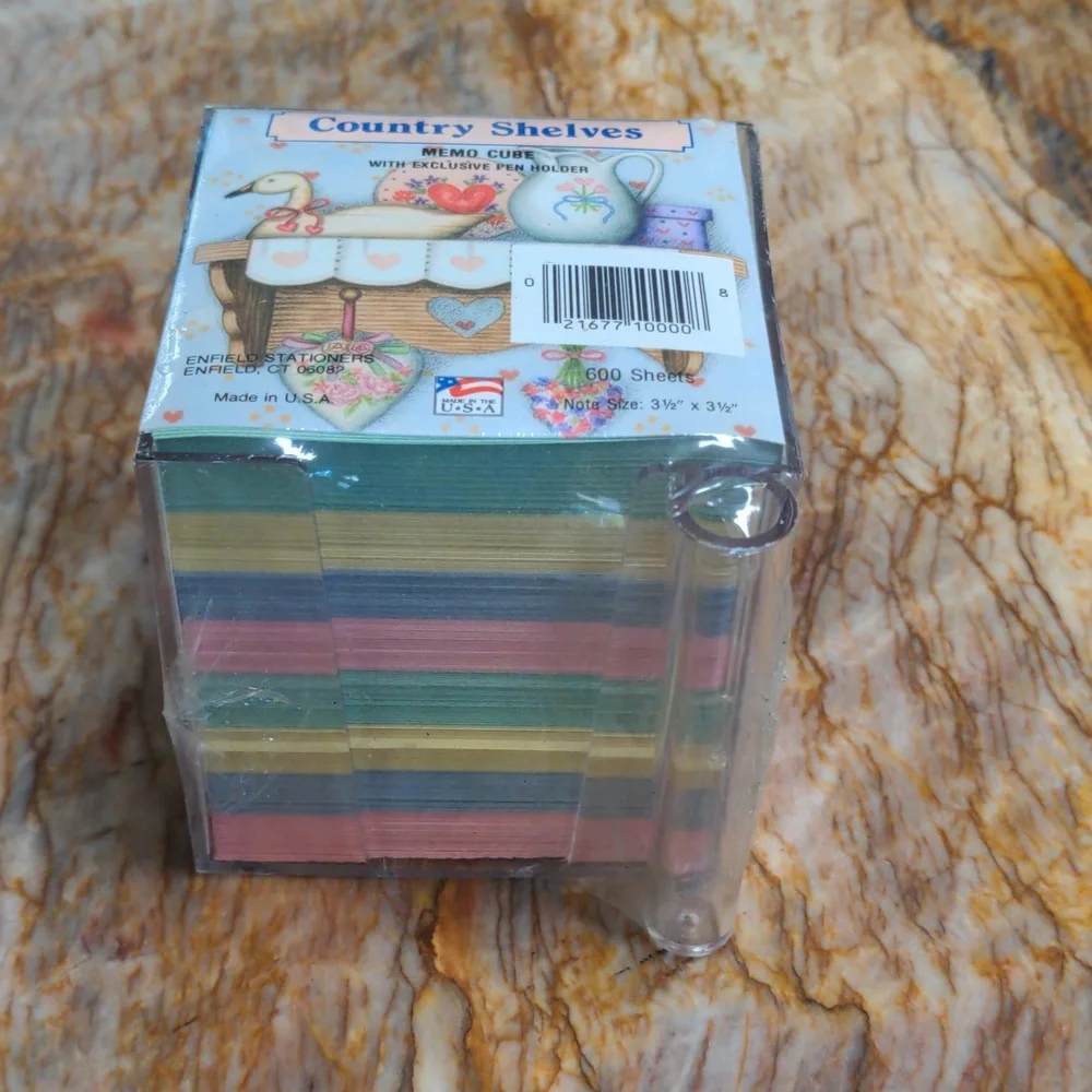 Country Shelves Memo Cube Paper